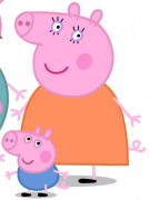 George (à esq.) e Peppa