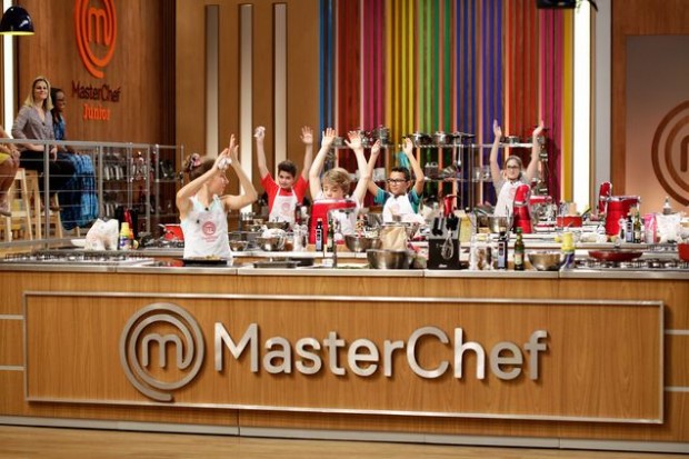 Participantes do 'MasterChef Júnior' na estreia do 'reality' (Carol Gherardi/Divulgação)